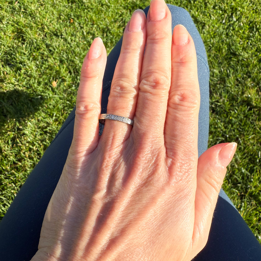 vintage eternity ring, size V