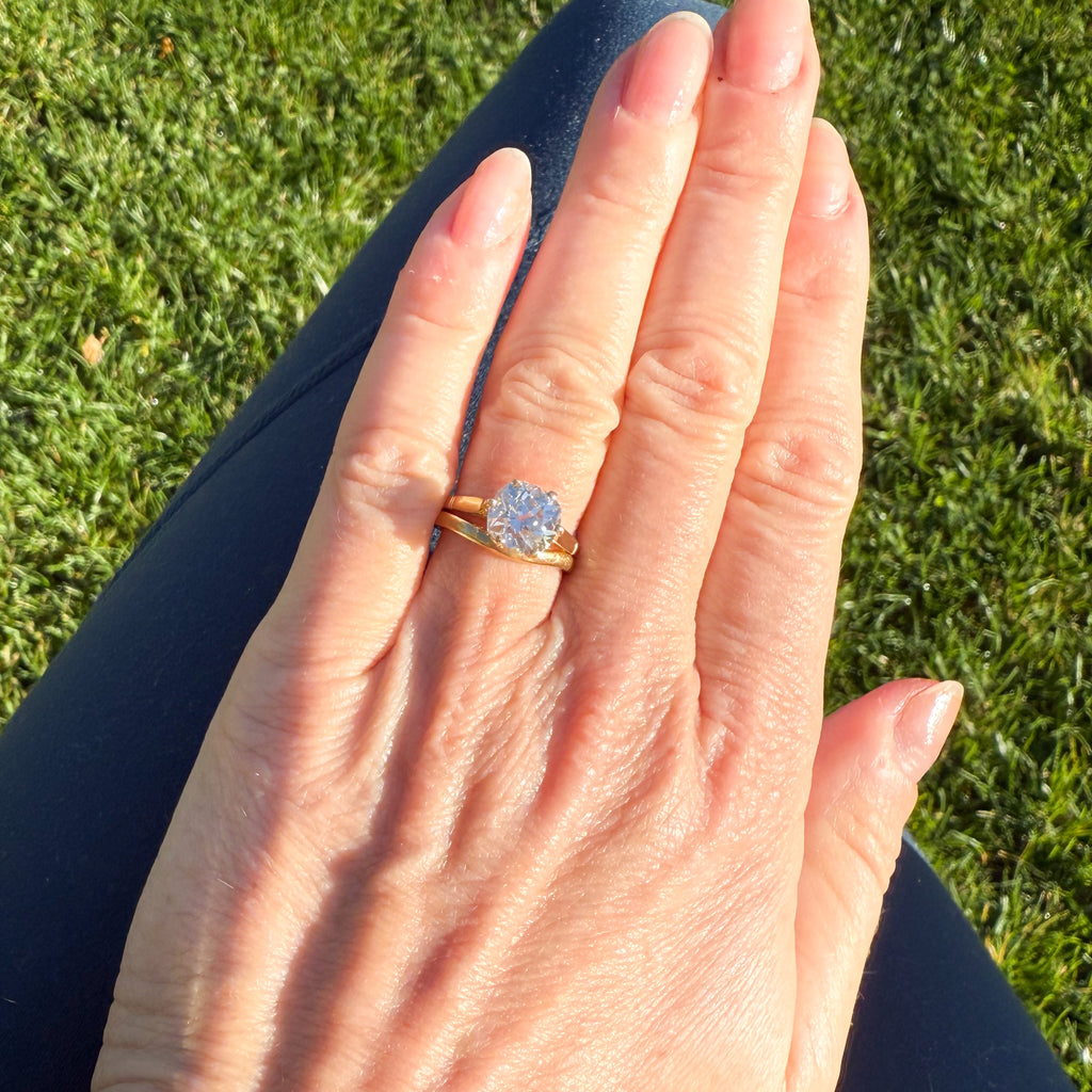 Edwardian diamond solitaire 