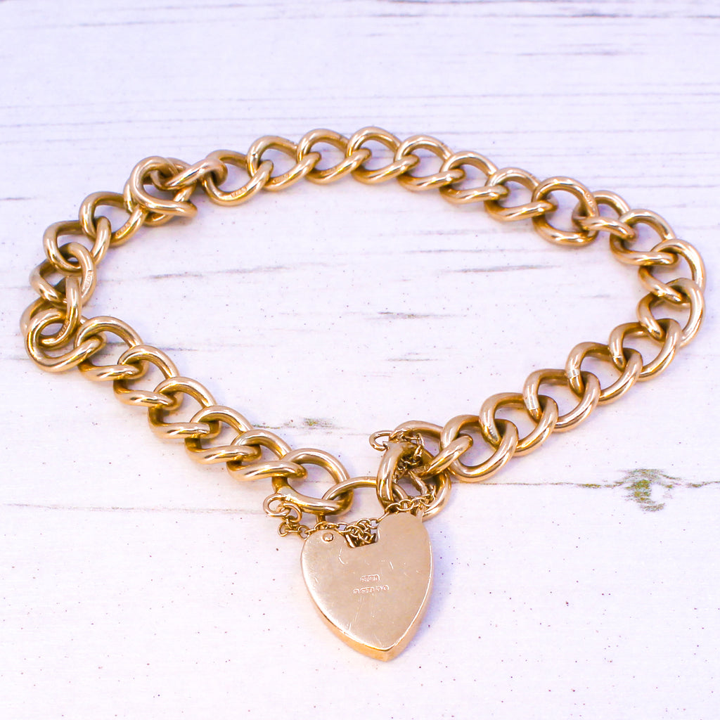 vintage curb chain bracelet