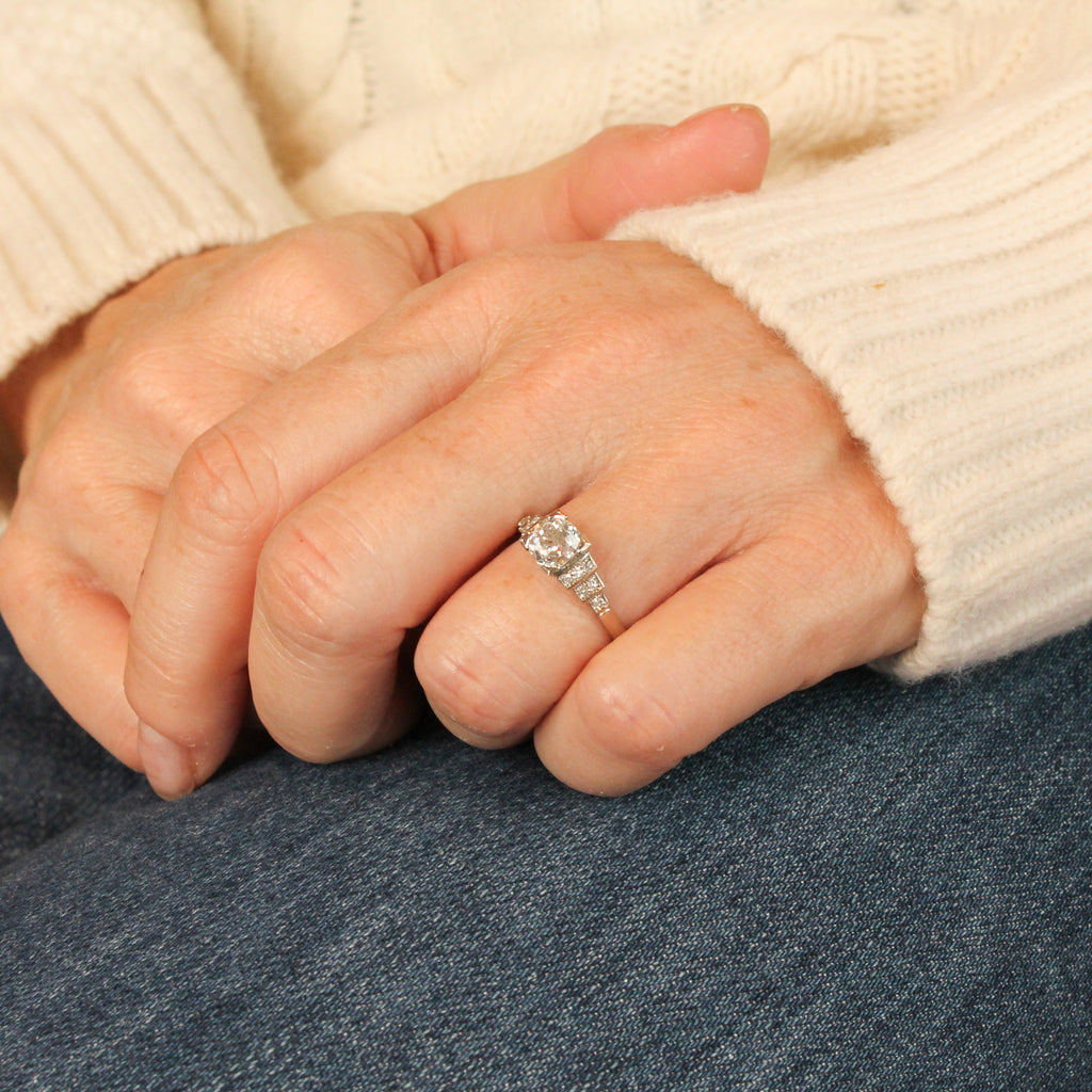 Art Deco engagement ring