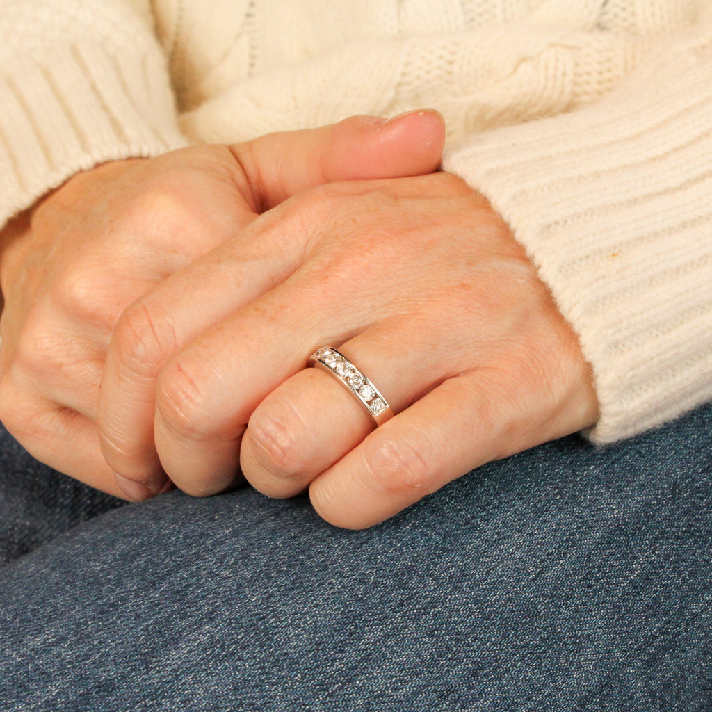 1.00ct 1/2 eternity ring