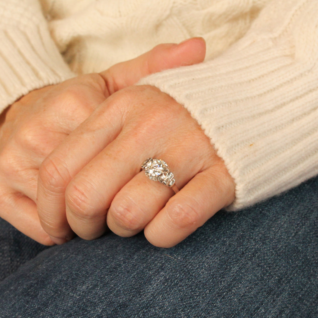 Art Deco engagement ring
