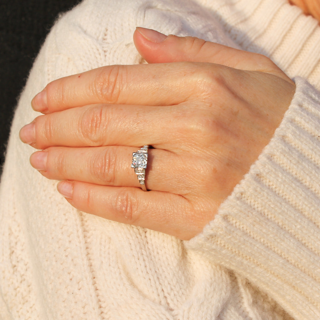 Art Deco engagement ring