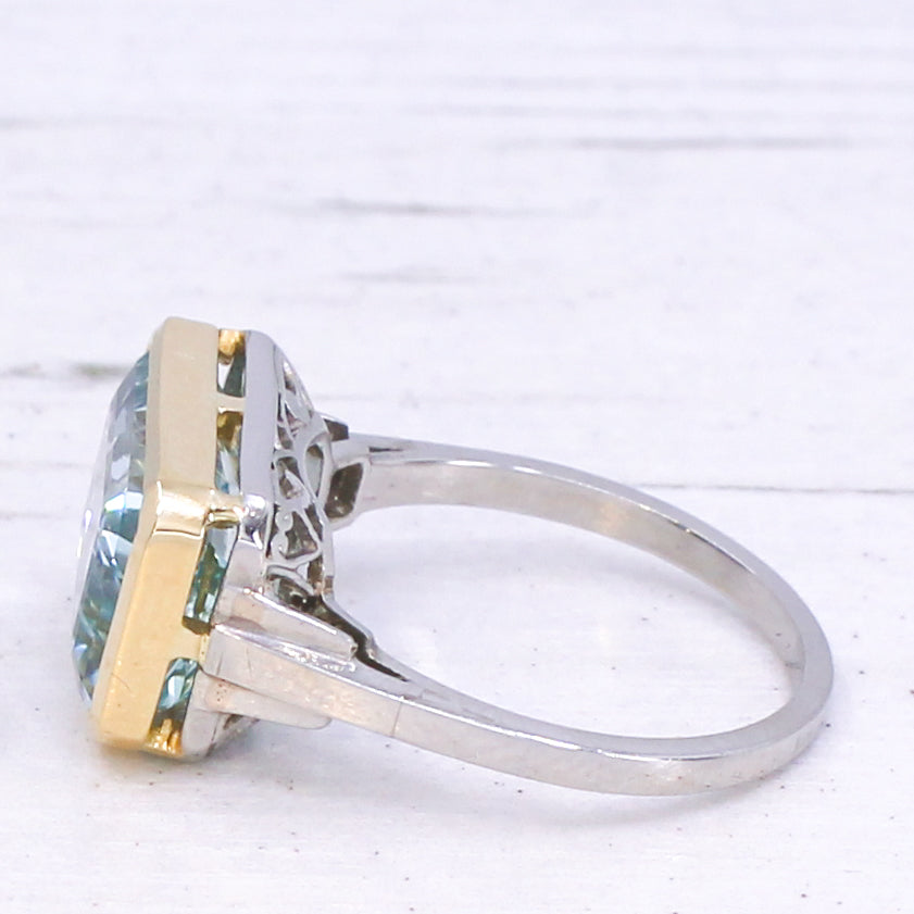 vintage aquamarine ring
