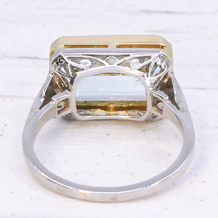 vintage aquamarine ring