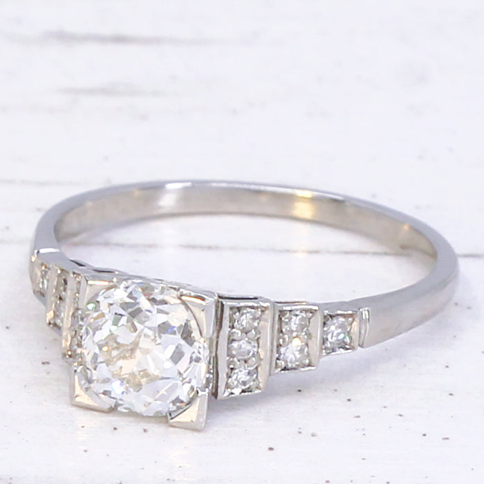 Art Deco engagement ring