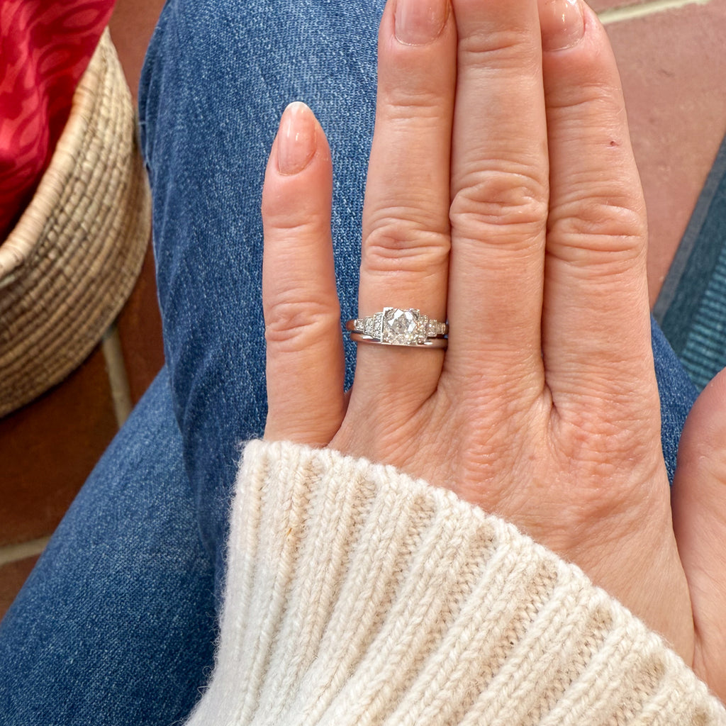 Art Deco engagement ring