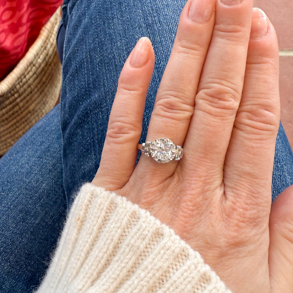 Art Deco engagement ring