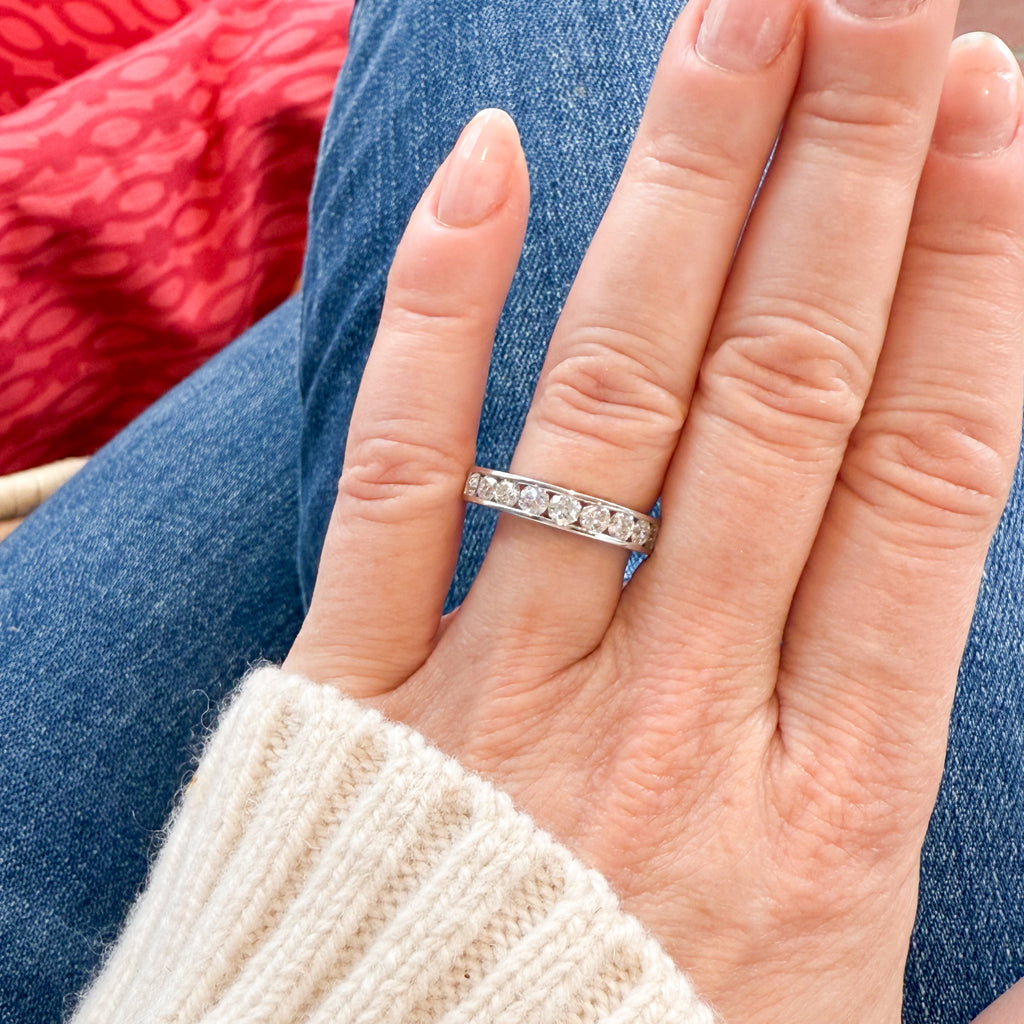 1.00ct 1/2 eternity ring