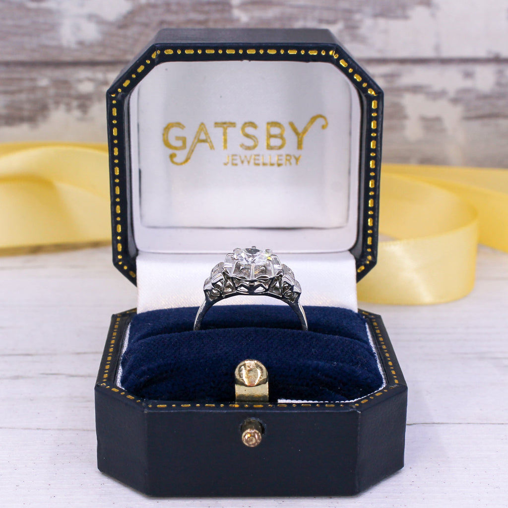 Art Deco engagement ring