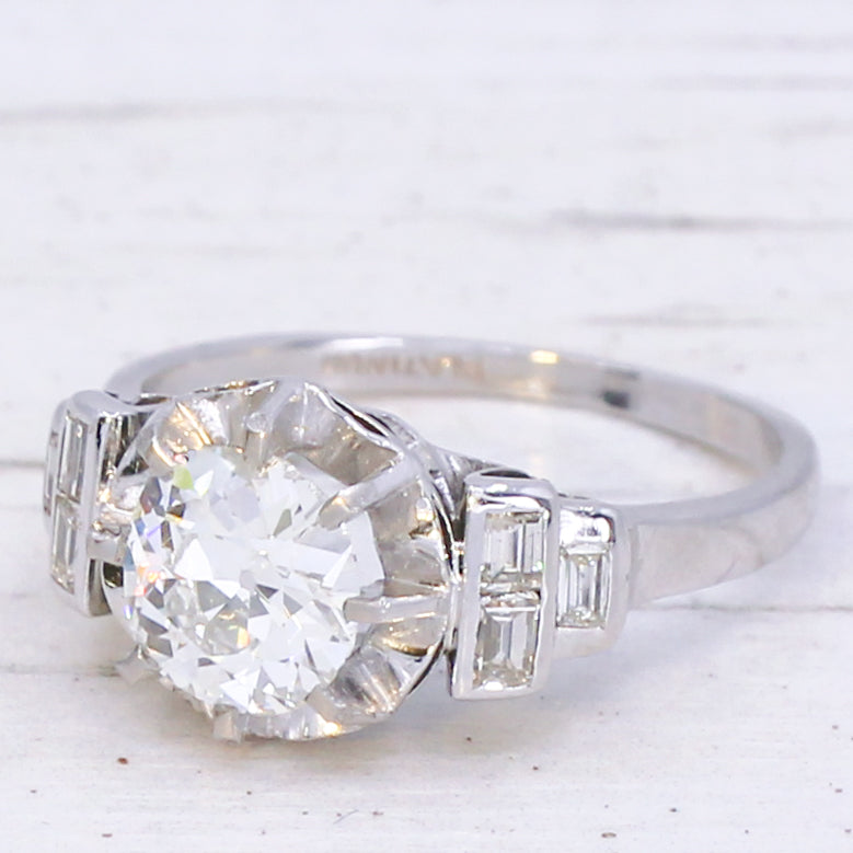 Art Deco engagement ring