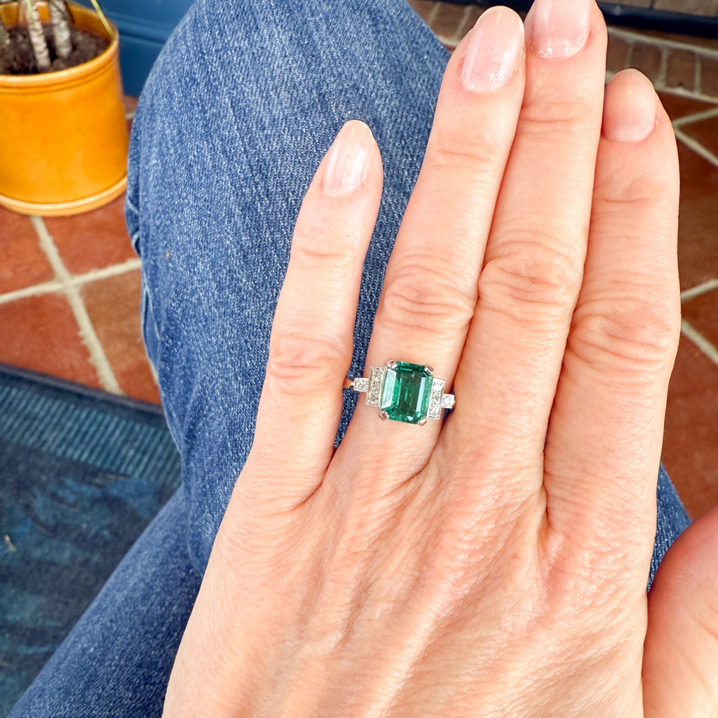 vintage emerald ring