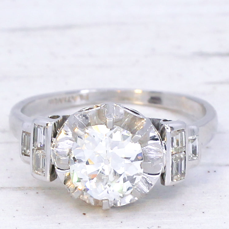 Art Deco engagement ring