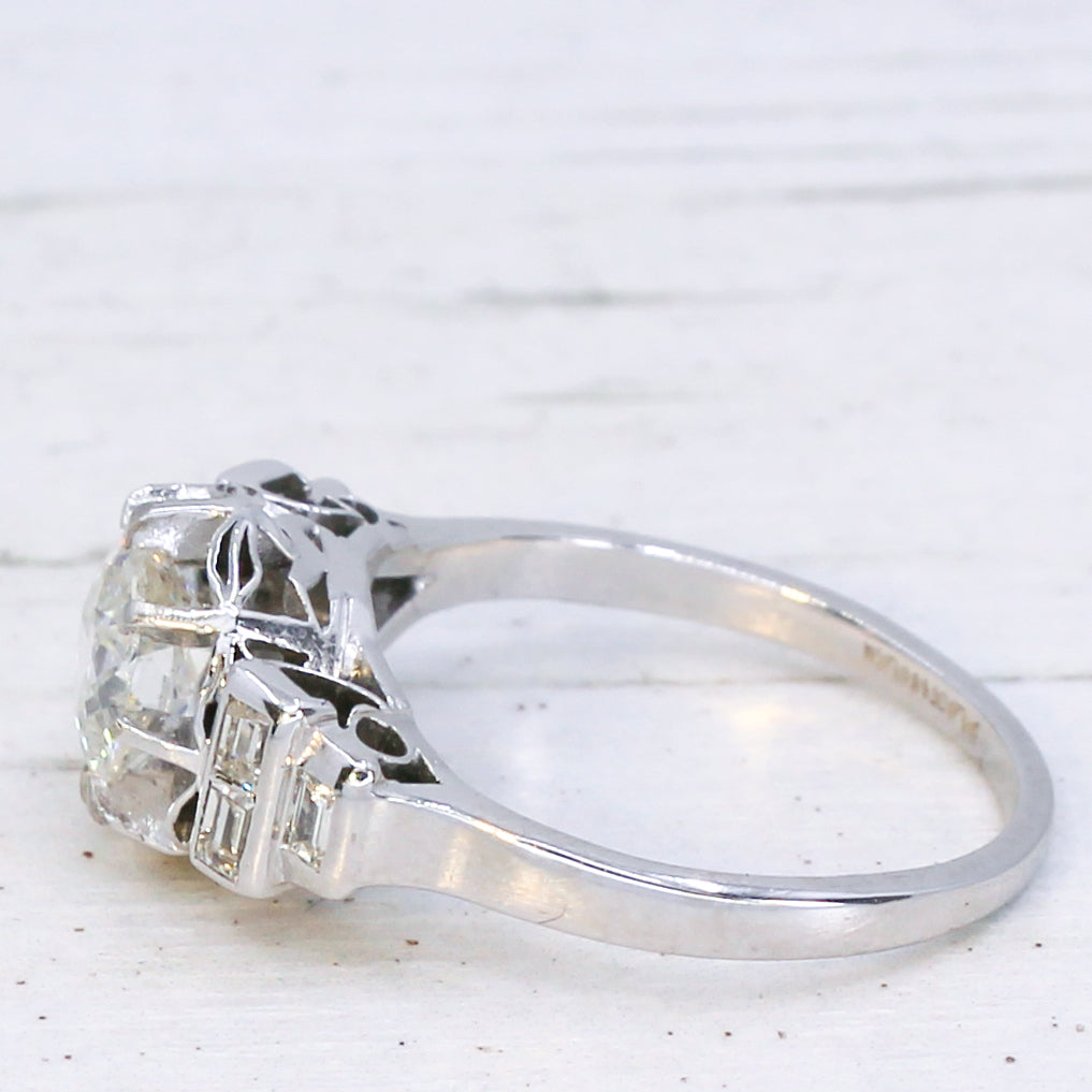 Art Deco engagement ring