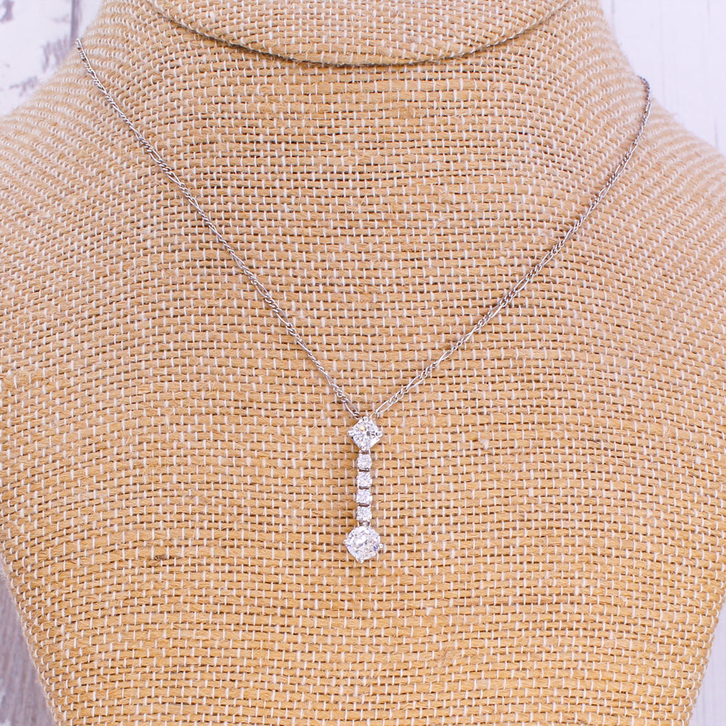 vintage diamond pendant