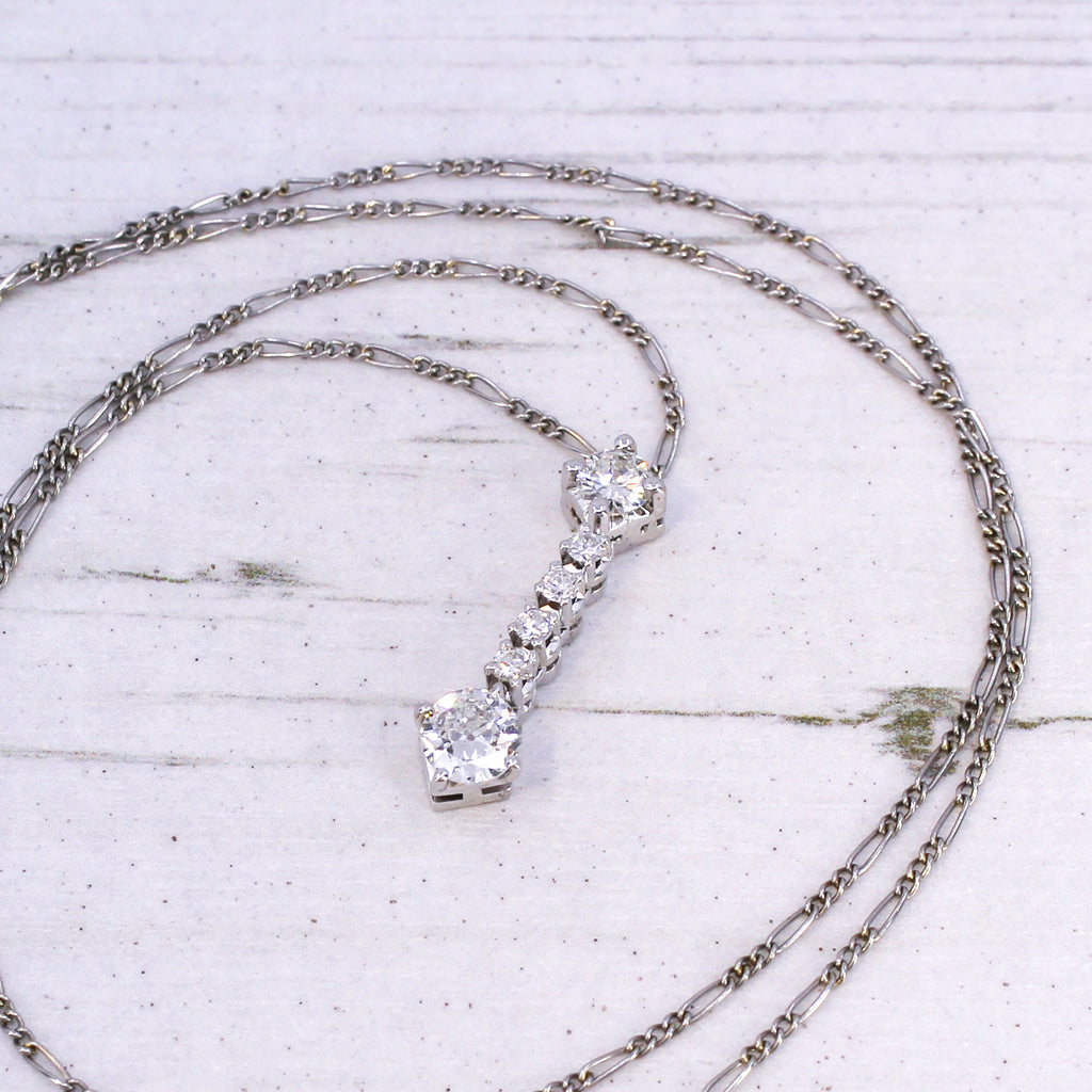 vintage diamond pendant