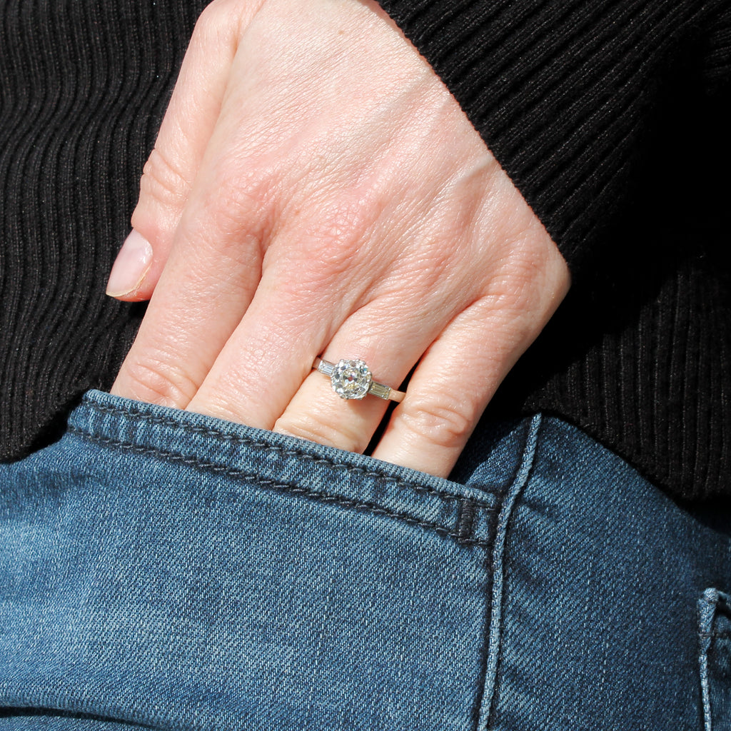 Art Deco engagement ring