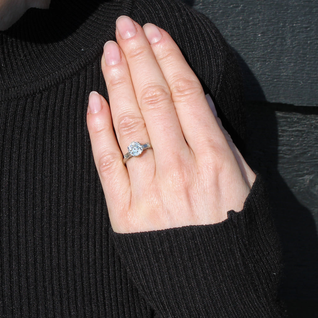 Art Deco engagement ring