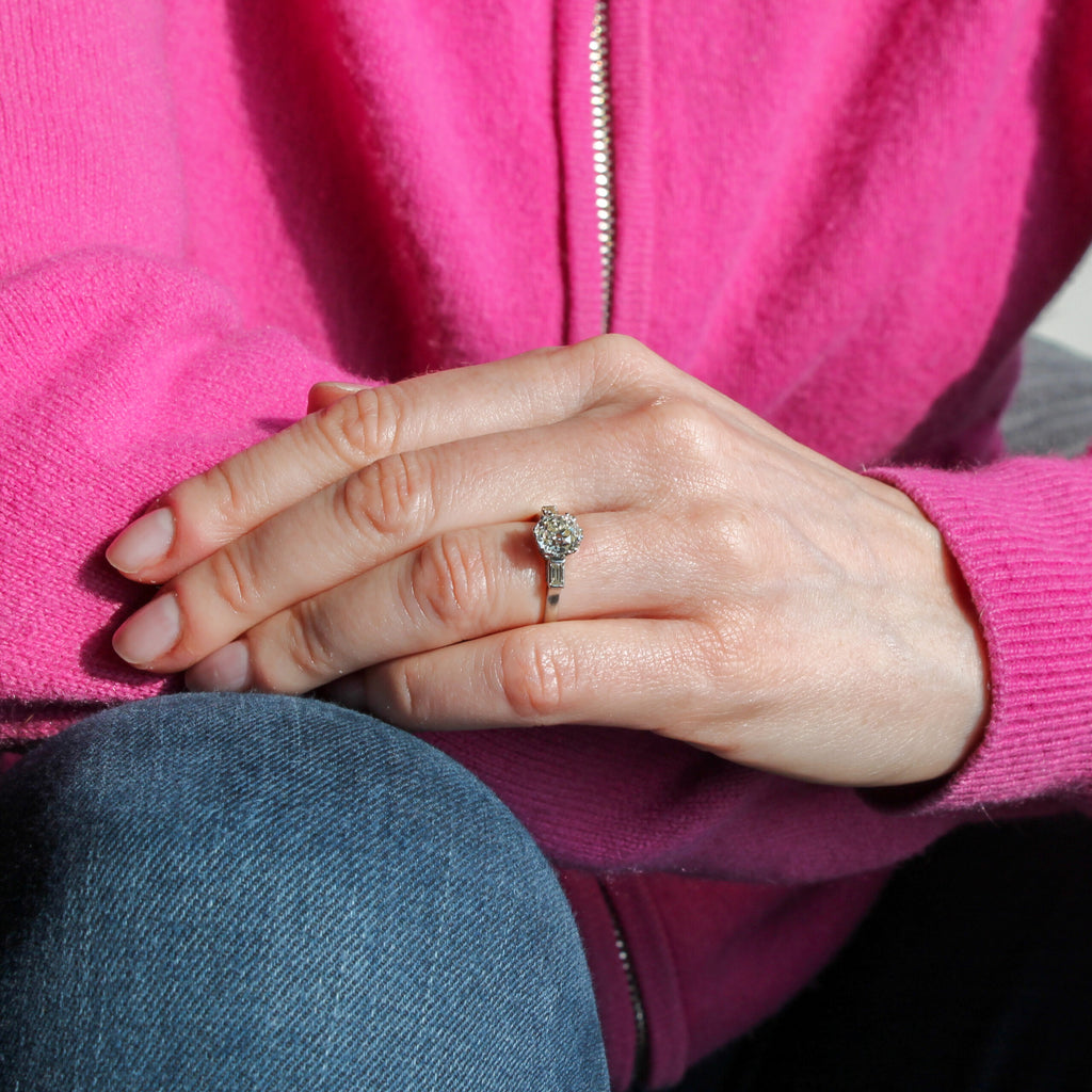 Art Deco engagement ring