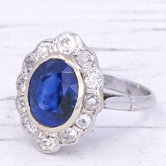 Burmese sapphire ring