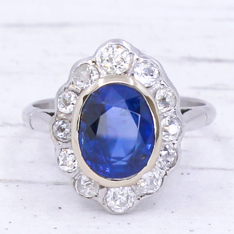 Burmese sapphire ring