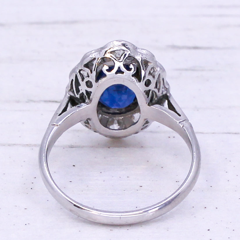 Burmese sapphire ring