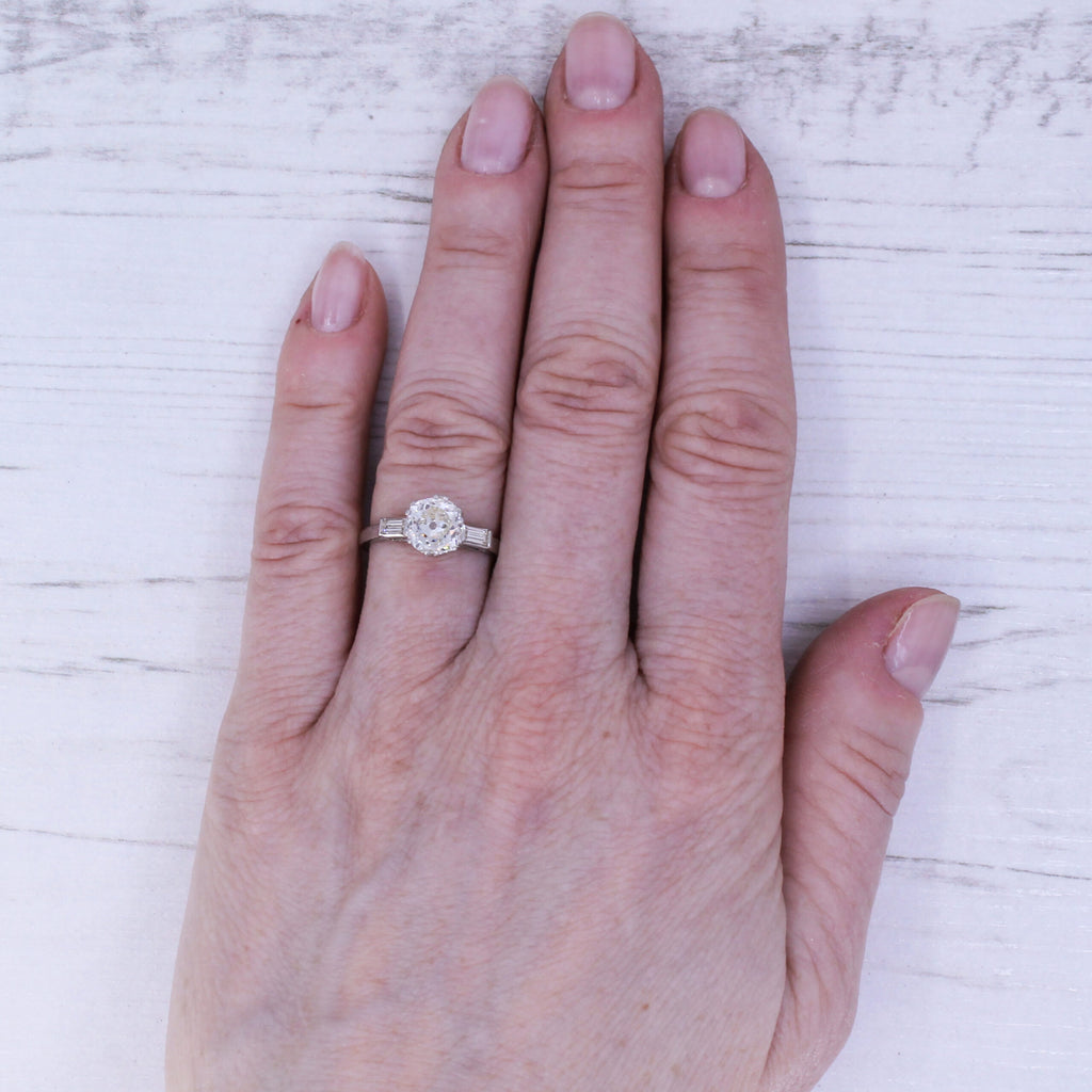 Art Deco engagement ring