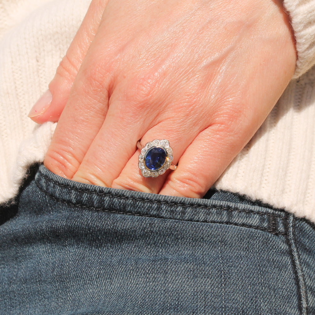 Burmese sapphire ring