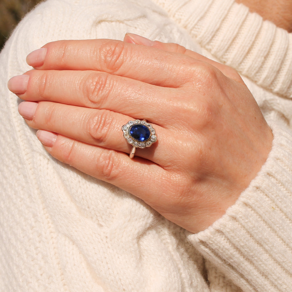 Burmese sapphire ring