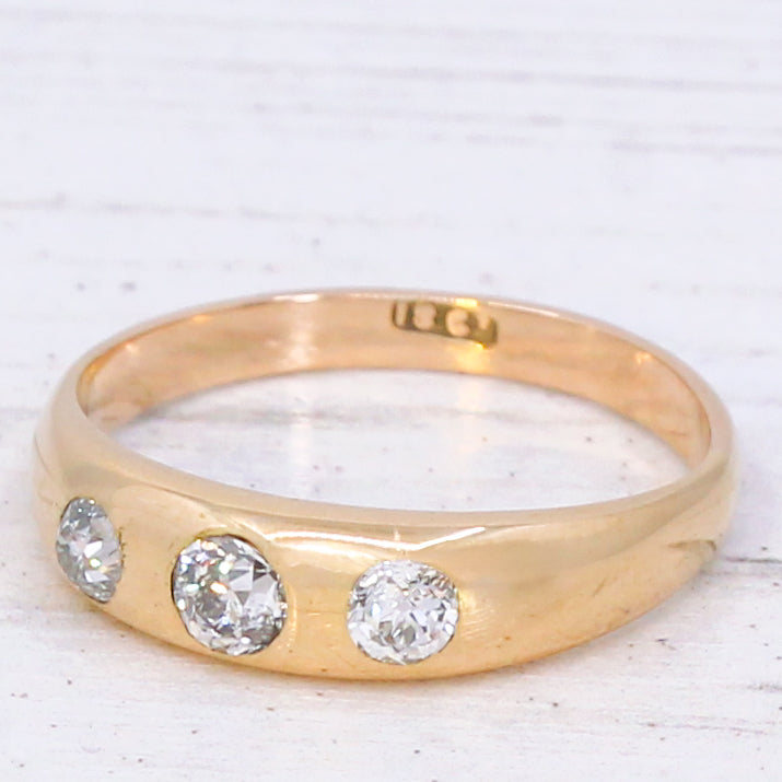 Victorian three stone ring