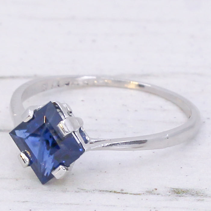 unheated sapphire solitaire ring
