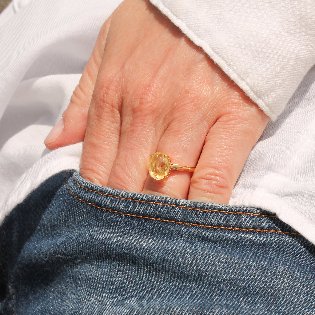 unheated yellow sapphire 