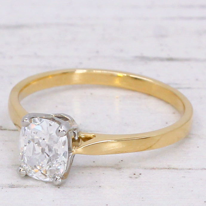 GIA D colour old mine cut