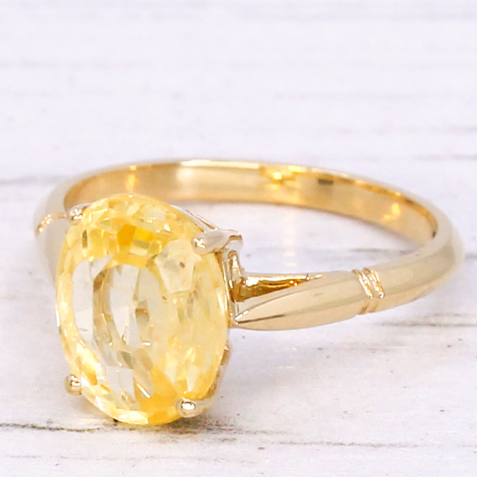 unheated yellow sapphire 