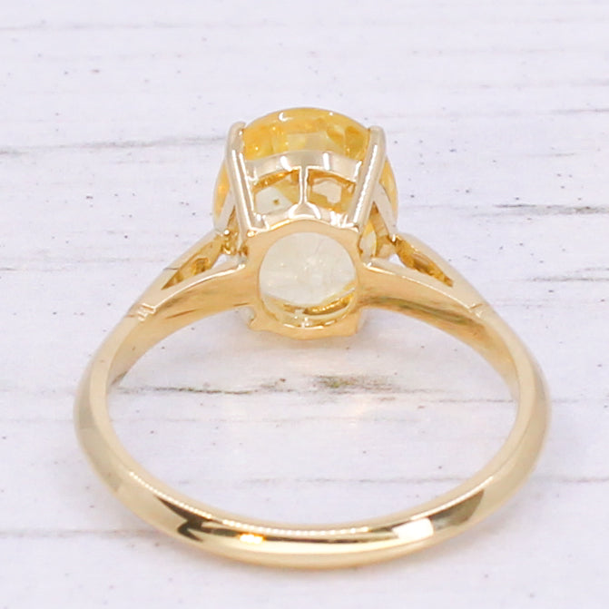 unheated yellow sapphire 