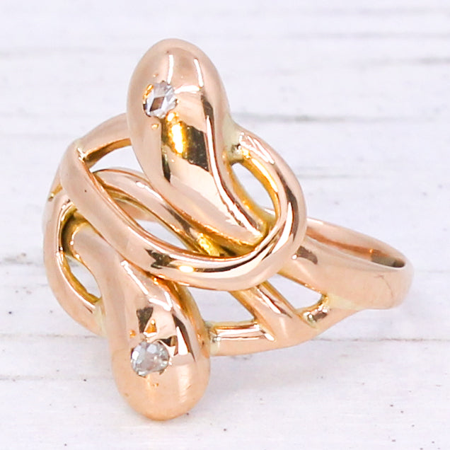 Antique Double Snake Ring, circa 1900