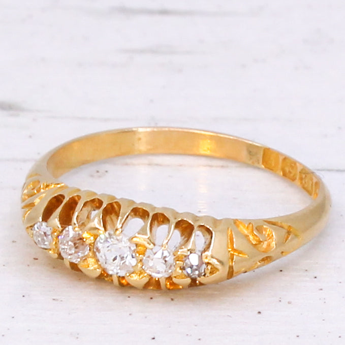 Edwardian 5 stone ring