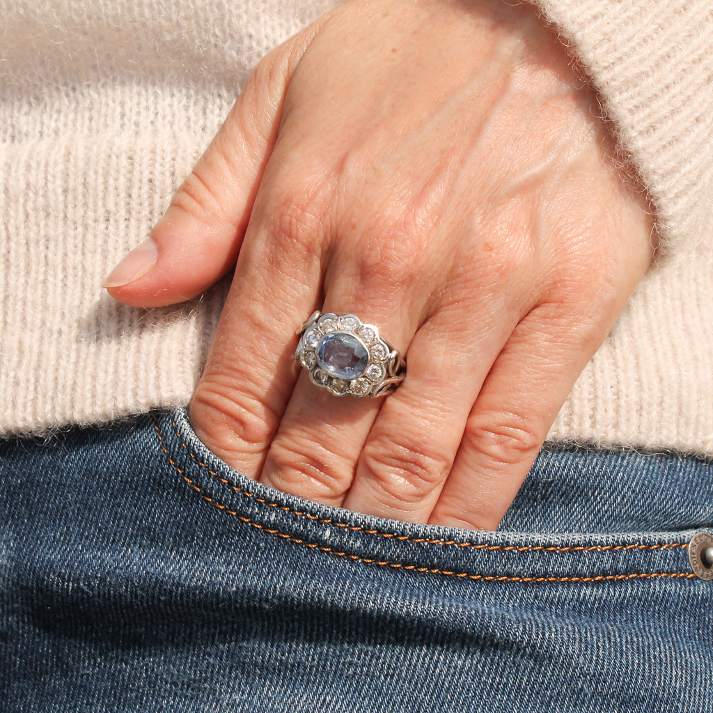 Unheated Ceylon sapphire