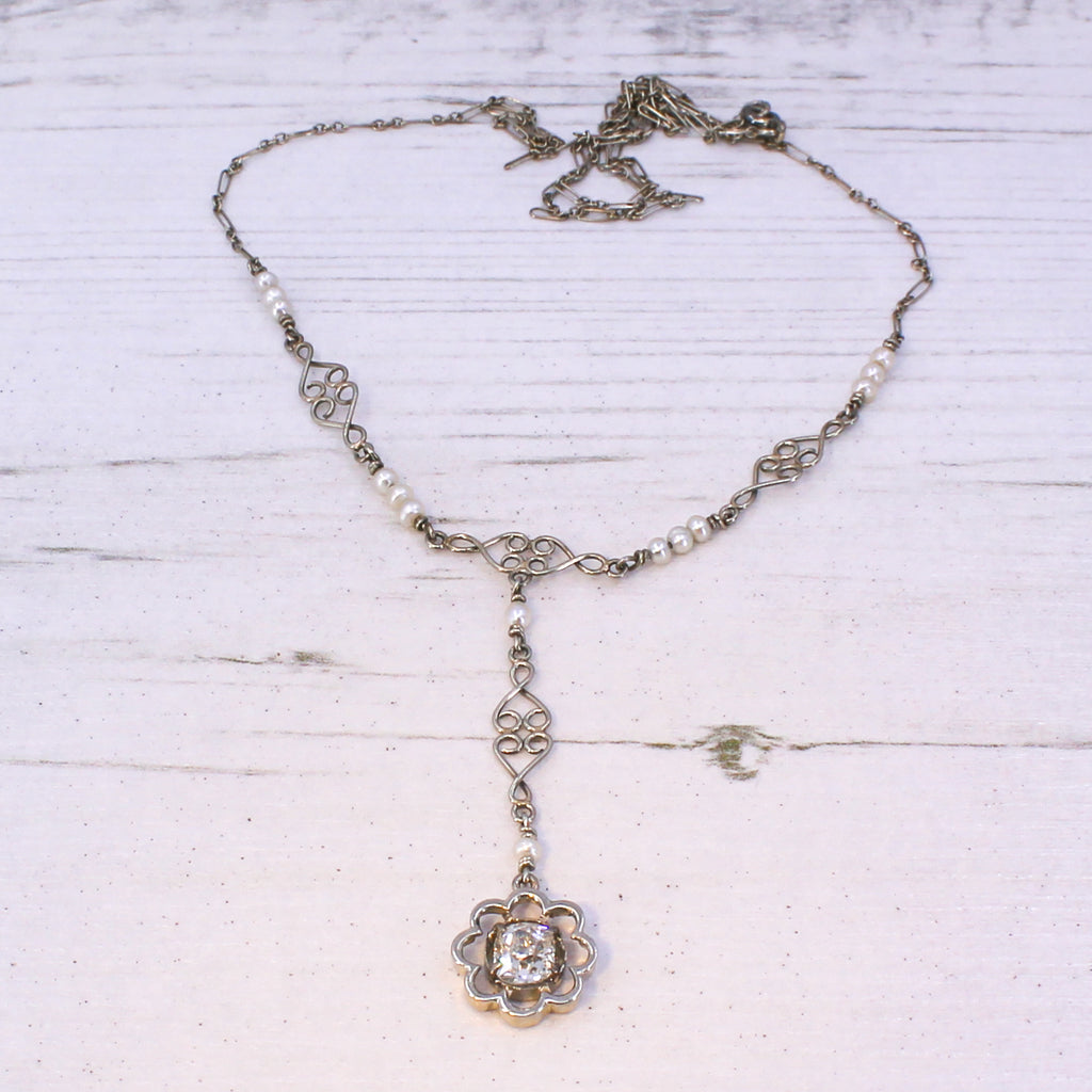 vintage diamond necklace