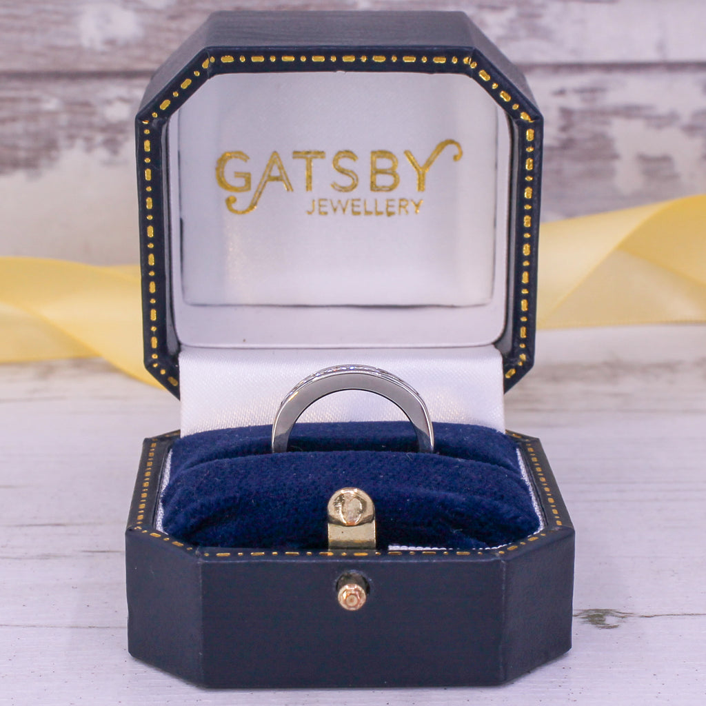 French cut diamond ring