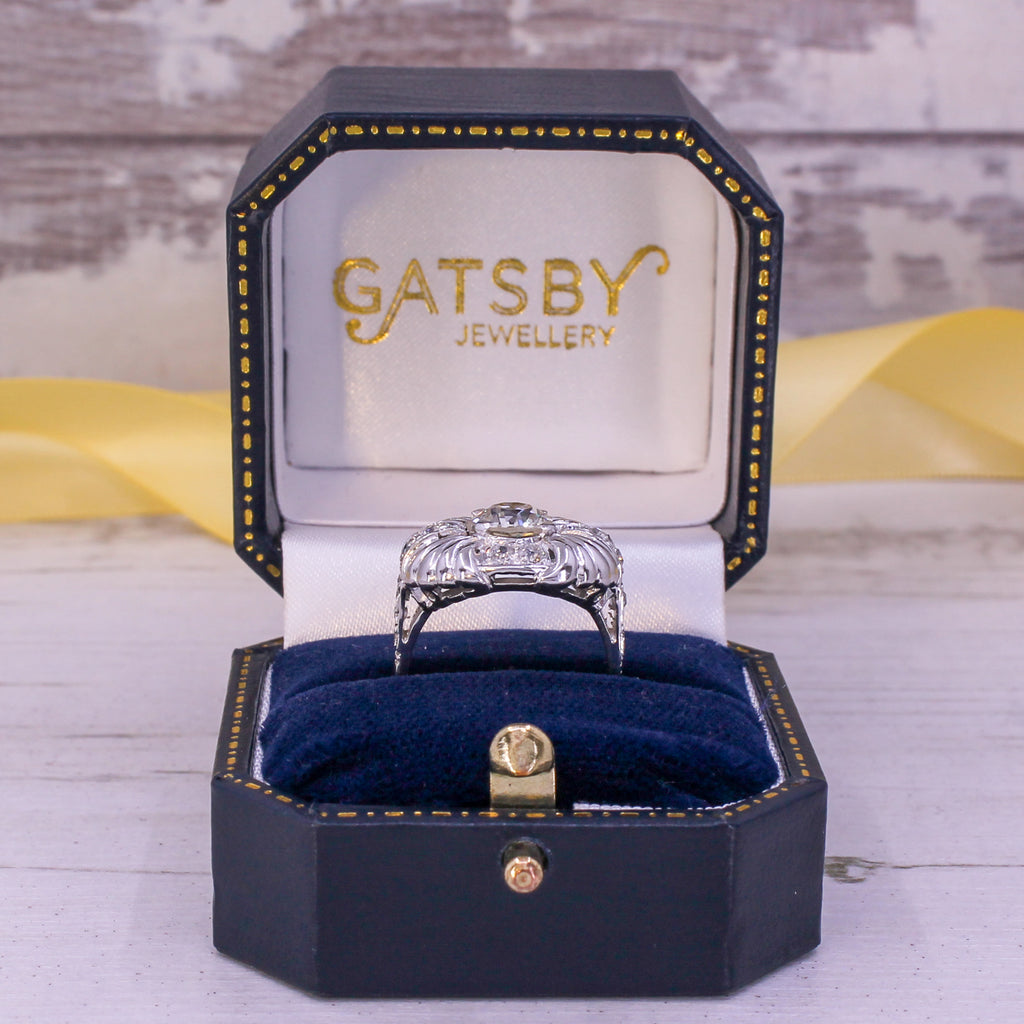 Late Art Deco dress ring