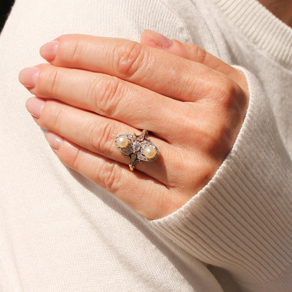antique pearl ring