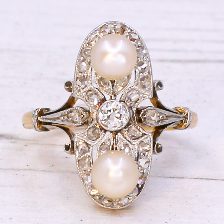 antique pearl ring