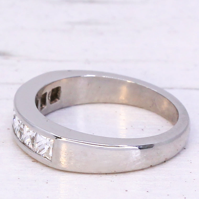 French cut diamond ring