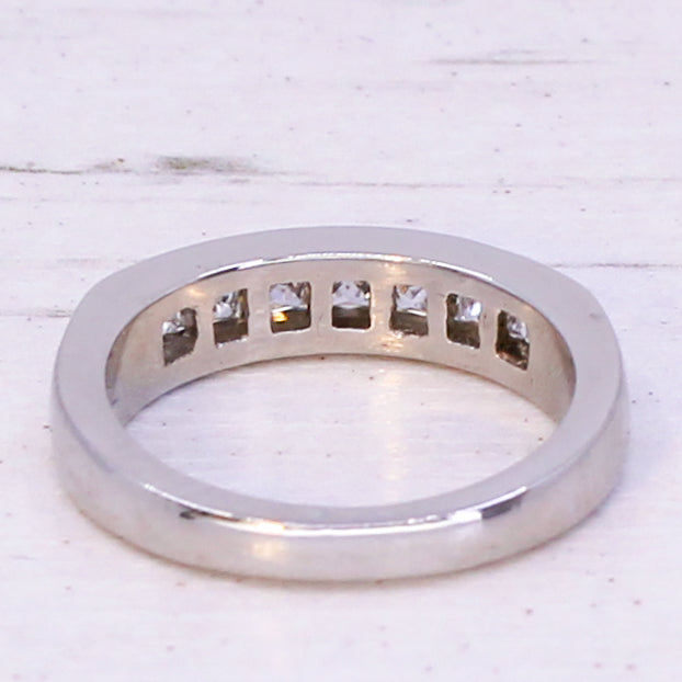 French cut diamond ring