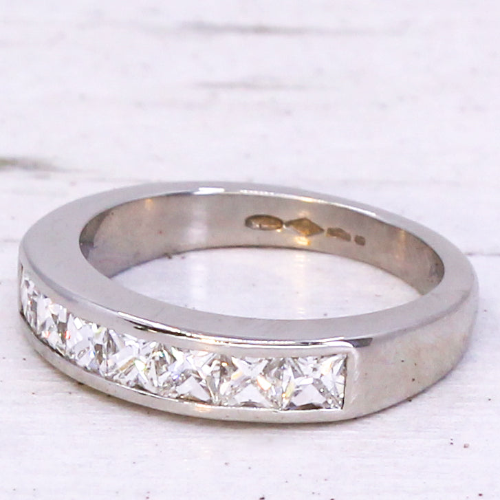 French cut diamond ring
