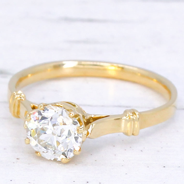 vintage yellow gold engagement ring