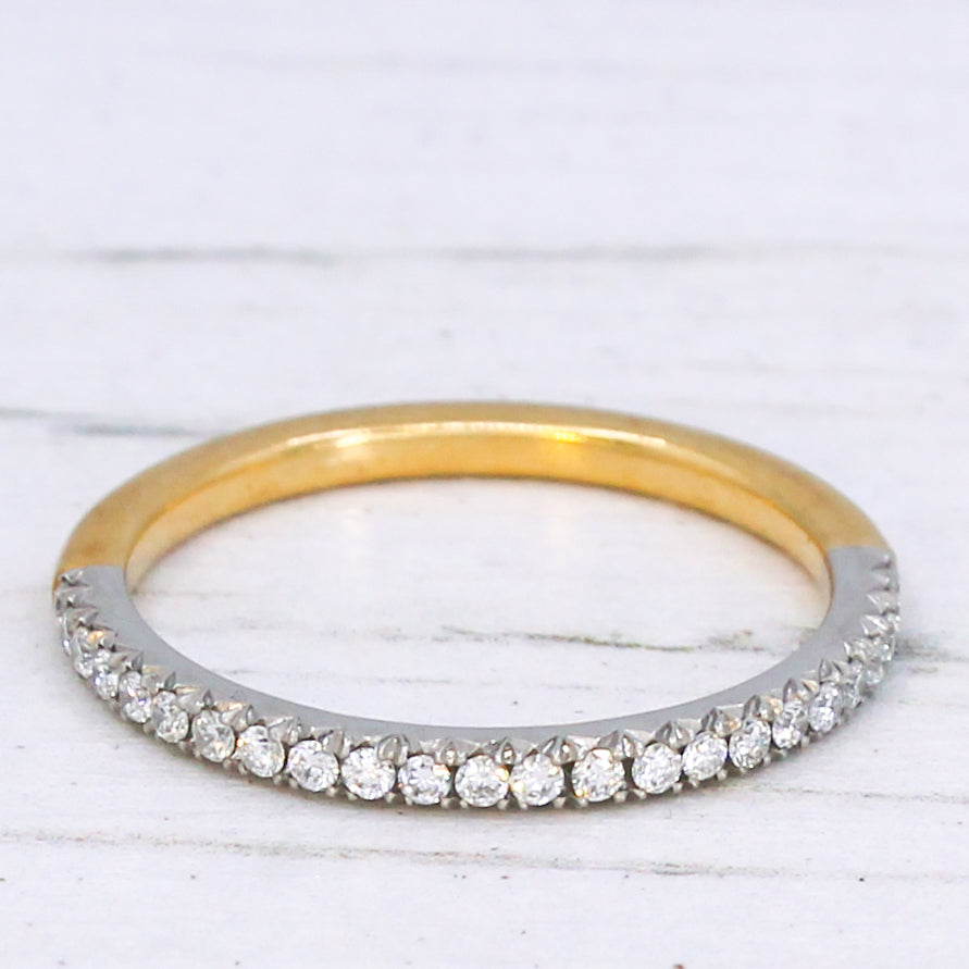 vintage half eternity ring