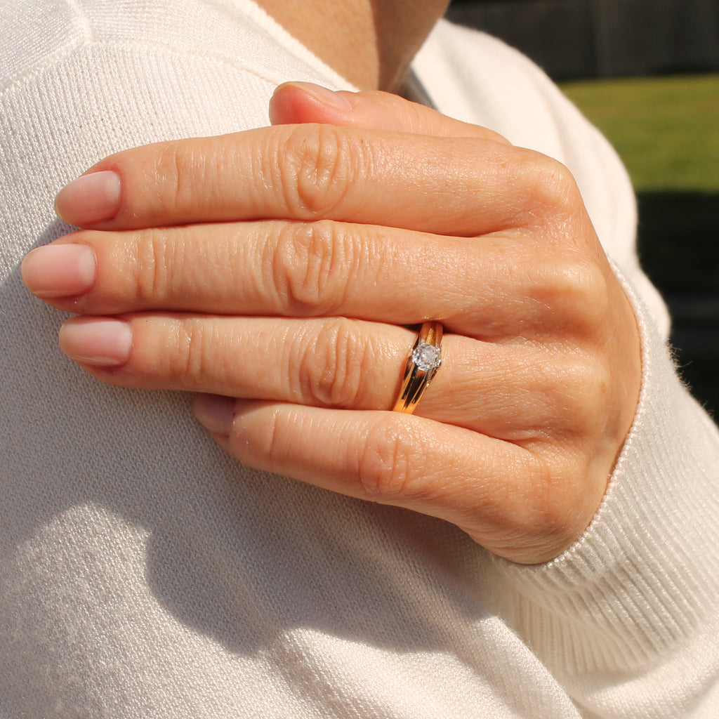 Antique diamond solitaire