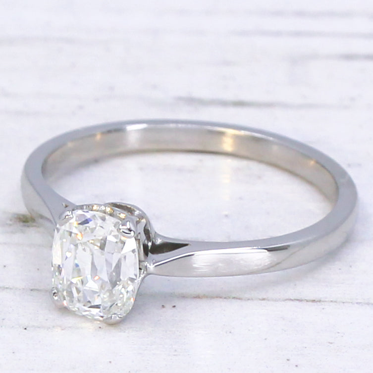 GIA old cut diamond ring